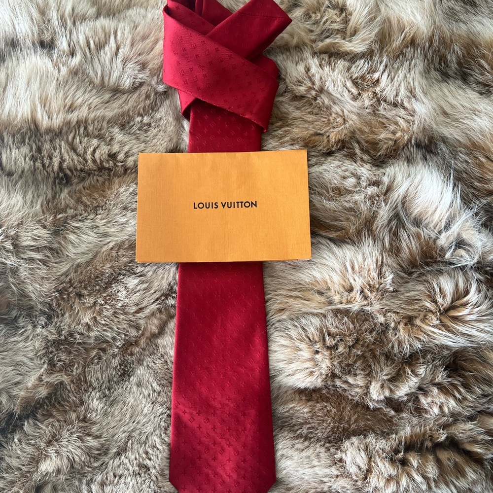 Louis Vuitton Elegant Red Tie